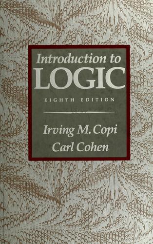 An Introduction to Logic used book by Carl Cohen, Irving M. Copi ...