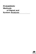 Probabilistic Methods of Signal and System Analysis book by George R ...