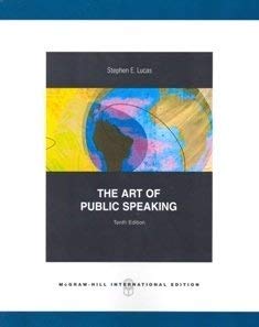 The Art of Public Speaking book by Stephen Lucas: 9780071270588