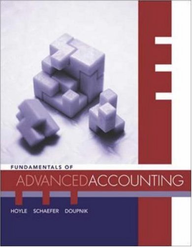 Fundamentals of Advanced Accounting used copy by Joe Ben Hoyle, Timothy ...