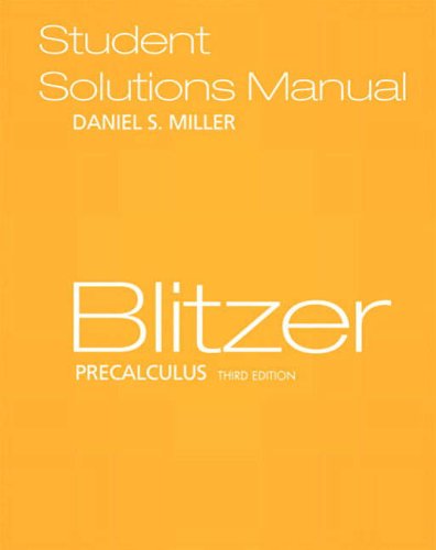 Student Solutions Manual