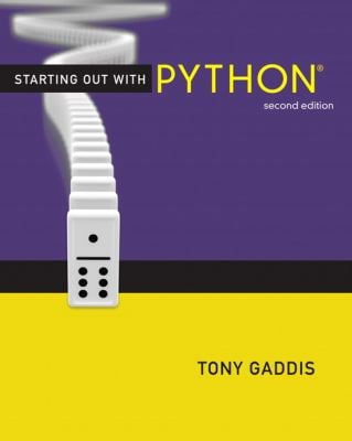 Starting Out with Python used book by Tony Gaddis: 9780132576376