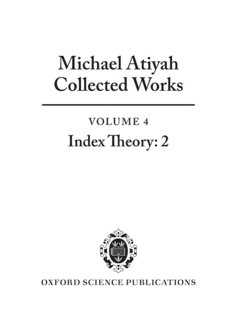 Michael Atiyah Books | List of books by author Michael Atiyah