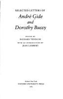 Selected Letters of Andre Gide and Dorothy Bussy