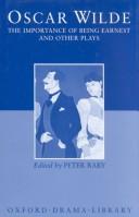 The Importance of Being Earnest and Other Plays used book by Oscar ...