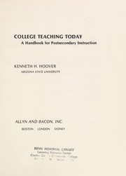 College Teaching Today : A Handbook for Post-Secondary Instruction