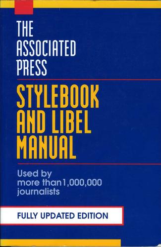 The Associated Press Stylebook and Libel Manual used book by Associated ...