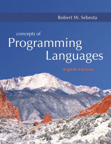 Concepts of Programming Languages used book by Robert W. Sebesta ...