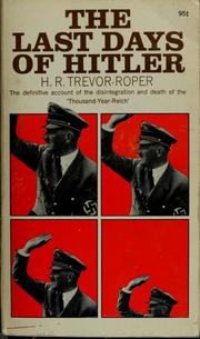 Wb Hitler The Last Days of Hitler used book by Hugh R. Trevor-Roper: 9780333075272
