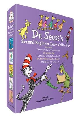 Dr. Seuss's Second Beginner Book Boxed Set Collection : The Cat in the Hat Comes Back; Dr. Seuss's ABC; I Can Read with My Eyes Shut!; Oh, the Thinks