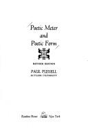 Poetic Meter and Poetic Form book by Paul Fussell: 9780394321202
