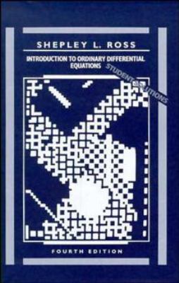 Student Solutions Manual to Accompany Introduction to Ordinary Differential Equations, 4e book ...