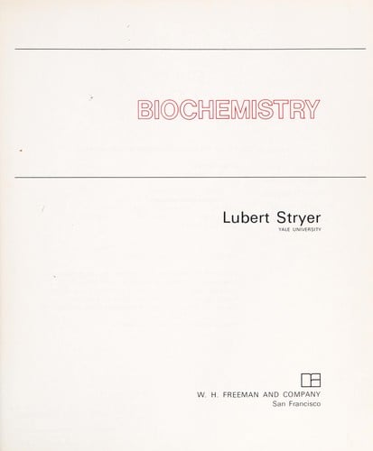 Biochemistry