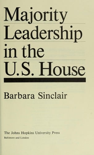 Majority Leadership in the U. S. House