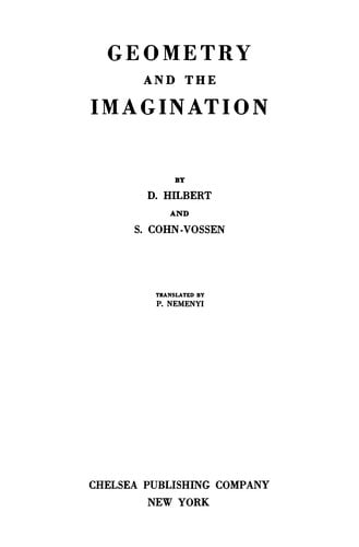 Geometry and the Imagination