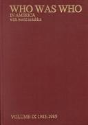 Who Was Who in America Vol. IX : 1985-1989