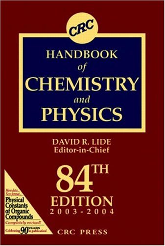 Handbook of Chemistry and Physics