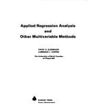 Applied Regression Analysis and Other Multivariable Methods