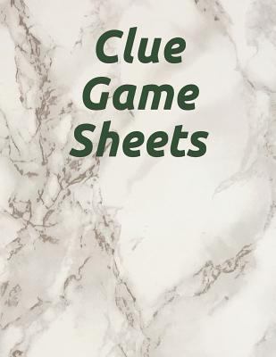 Clue Game Sheets : Clue Score Sheet Record - Clue Scoresheet - Clue