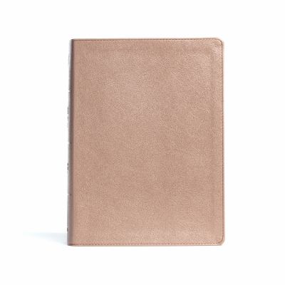 CSB Study Bible, Rose Gold LeatherTouch, Indexed copy by C. S. B ...