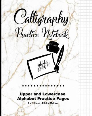Calligraphy Practice Notebook : Marble Gold (5) , Calligraphy Writing ...