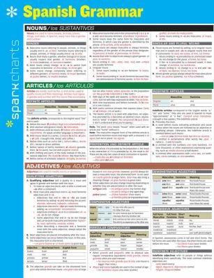 Spanish Grammar Sparkcharts