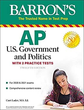 AP US Government and Politics : With 2 Practice Tests