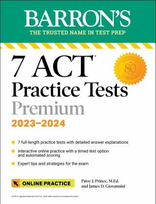 7 ACT Practice Tests Premium, 2023 + Online Practice