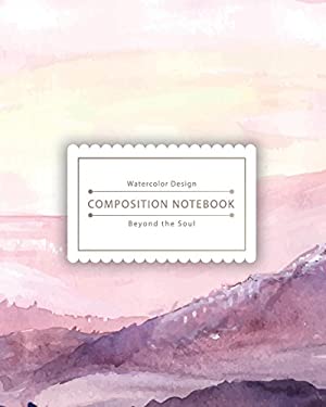 Composition Notebook: Watercolor Landscape Composition Notebook for ...