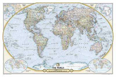 National Geographic Society 125th Anniversary World Map: Wall Maps ...