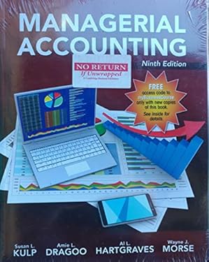 Susan Kulp Managerial Accounting used book by Susan Kulp, Amie Dragoo, Al ...