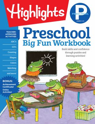 Preschool Big Fun Workbook : 256-Page Preschool Learning and Activity Workbook Full of Preschool Math, Writing Practice, Shapes Practice, Puzzles and 