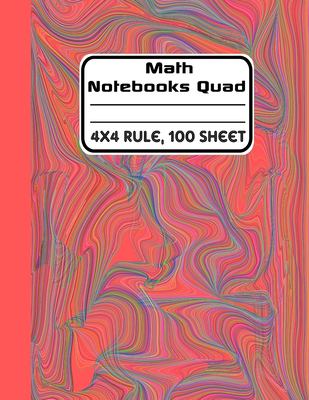 Math Notebooks Quad 4x4 Rule, 100 Sheets : Graph Paper Quad Ruled ...