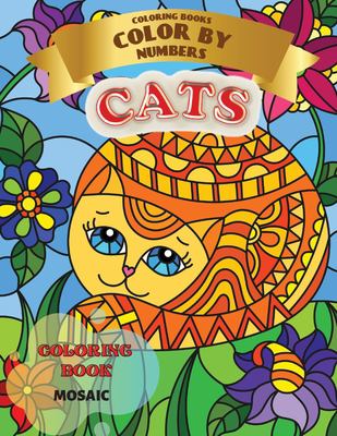 Coloring Book - Color by Numbers - Mosaic Cats: Coloring with numeric ...