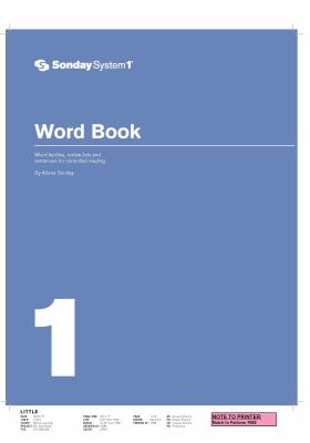 [obsolete] SS1 Word Book book by Arlene Sonday: 9781891602023