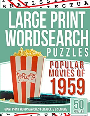 Large Print Wordsearch Top 50 Movies of The 1959 : Giant Print Word ...