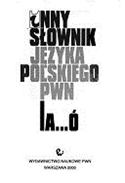 Other Polish Language Dictionary: A-o, Volume 1