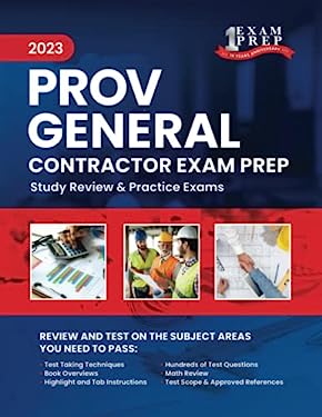 2023 Florida County PROV General Contractor Exam Prep : 2023 Study Review and Practice Exams ...