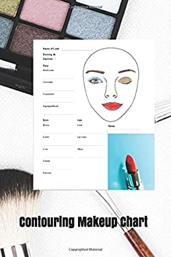 Contouring Makeup Chart : Paper Chart for Makeup Artist book: 9798604937372
