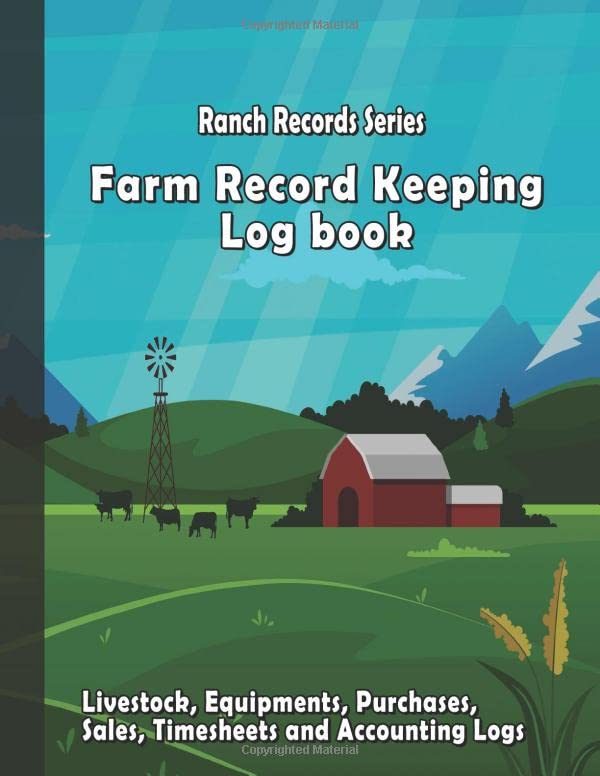 Farm Record Keeping Log Book Farmer's Ledger, Farm Management