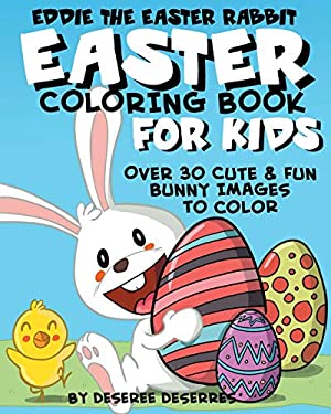 Eddie The Easter Rabbit Coloring Book for Kids