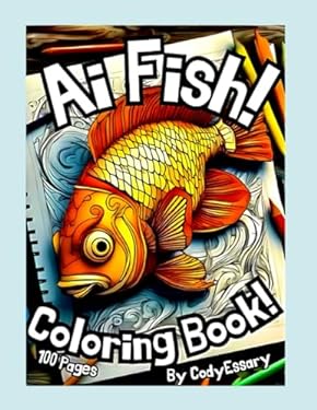 Ai Fish! Adult & Children's Coloring Book!: 100 Unique Pages! made with ...
