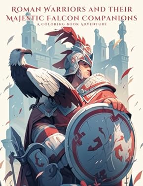 Roman Warriors and their Majestic Falcon Companions: A Coloring Book