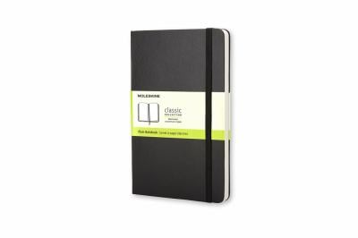 Moleskine Classic Notebook, Large, Plain, Black, Hard Cover (5 X 8. 25)