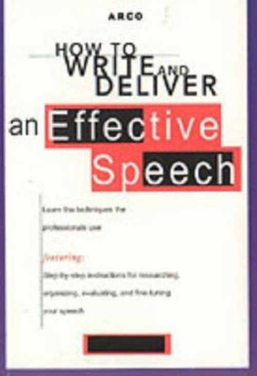 HOW TO WRITE and Deliver an Effective Speech Paperback Judith Mac £6.26 ...