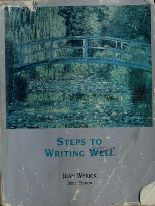 Steps to Writing Well Paperback Jean Wyrick