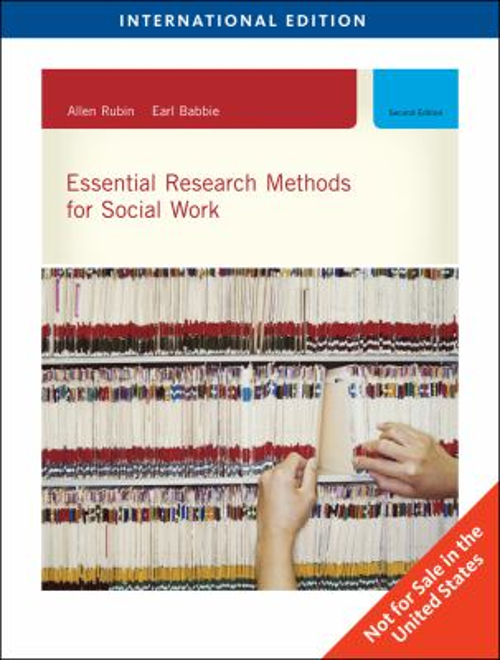 Essential Research Methods Social Work Paperback Allen Rubin
