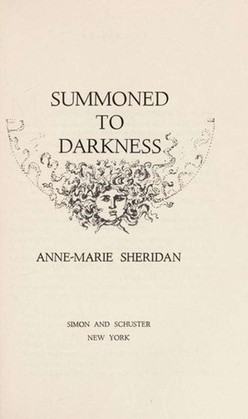 Summoned to Darkness Hardcover Anne-Marie Sheridan