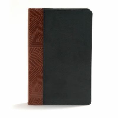 CSB Rainbow Study Bible, Black/Tan LeatherTouch Imitation Leather